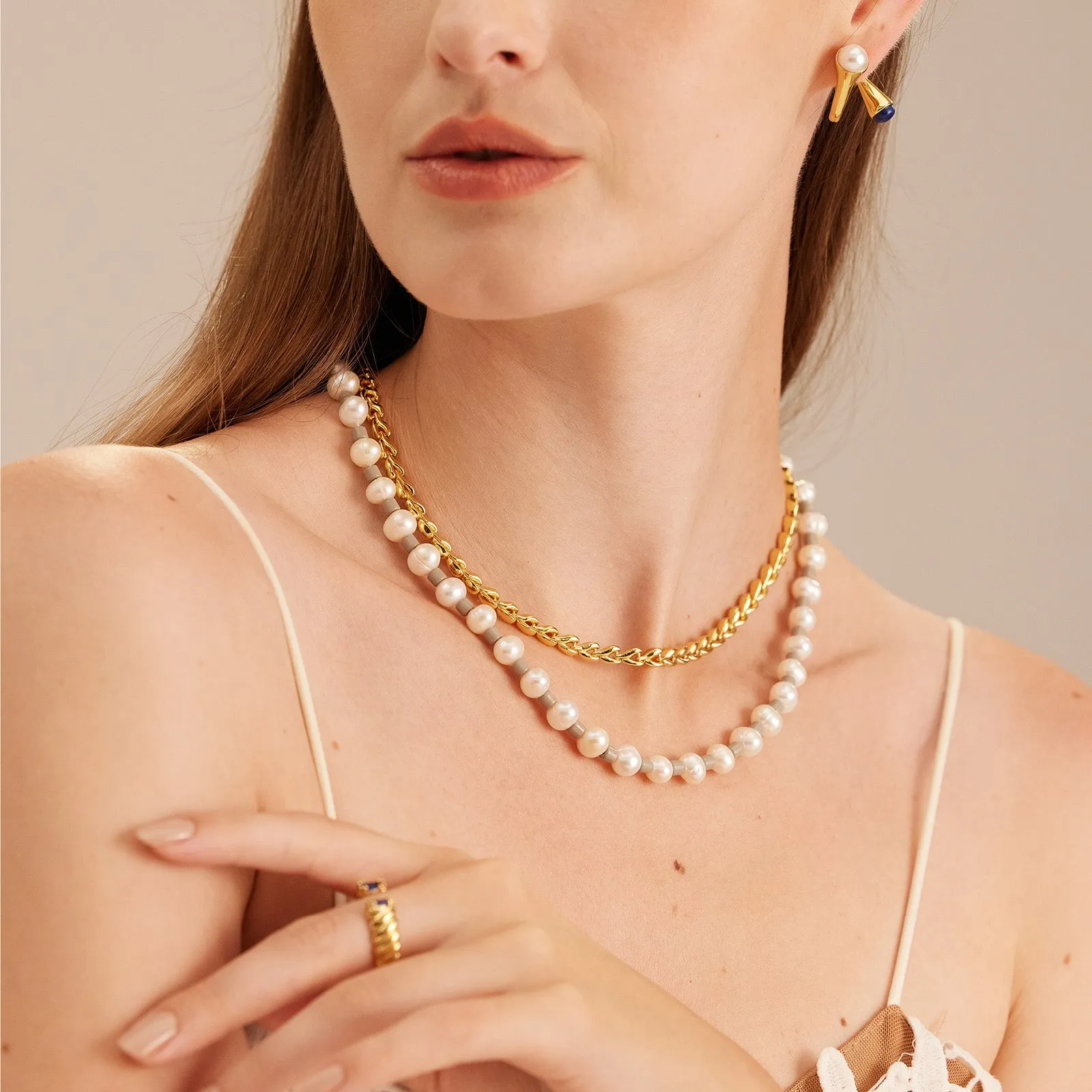 Pearl Beaded Necklace