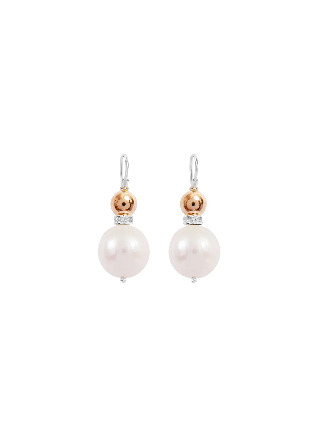 Pearl Double Ball Earrings
