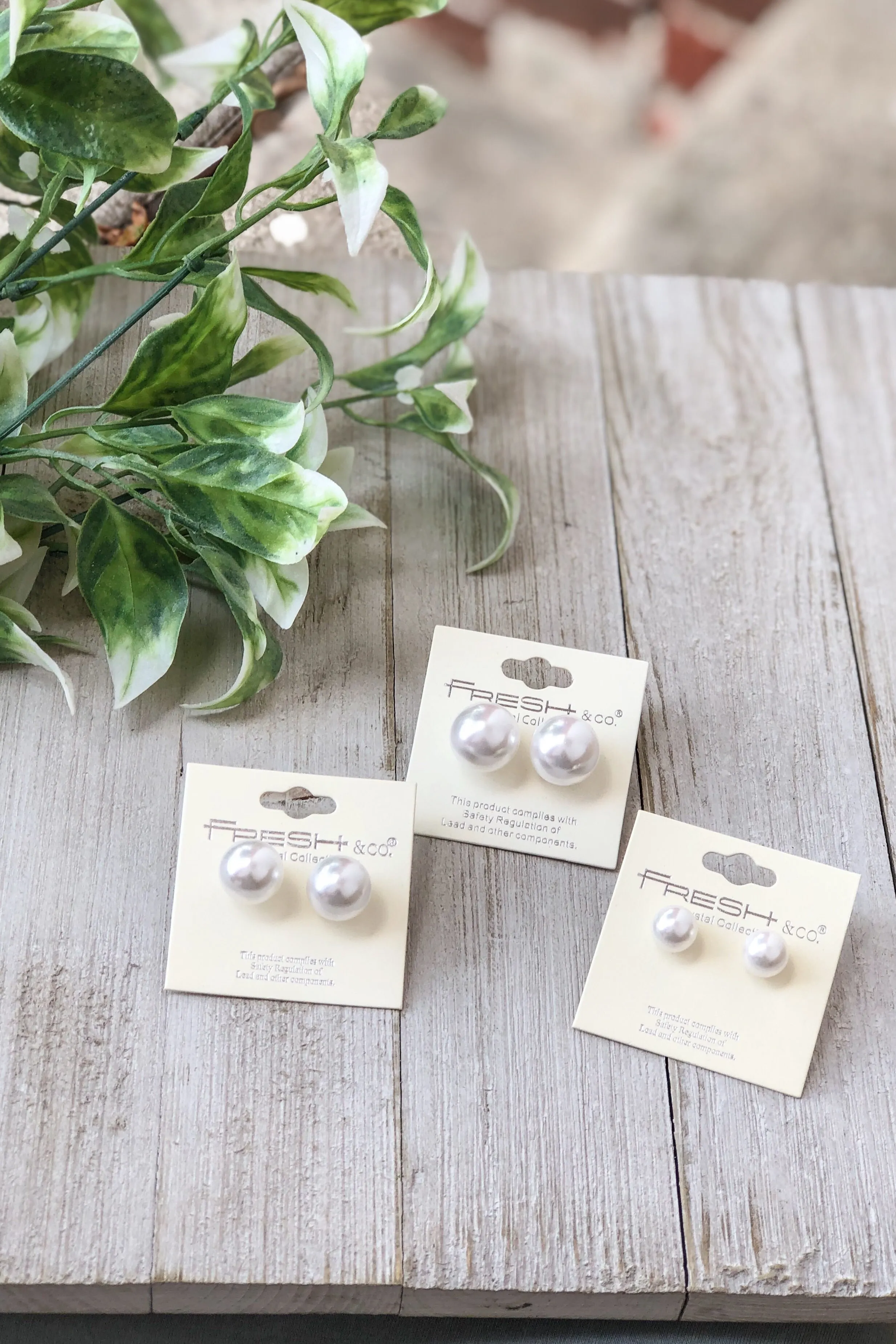Pearl Stud Earrings