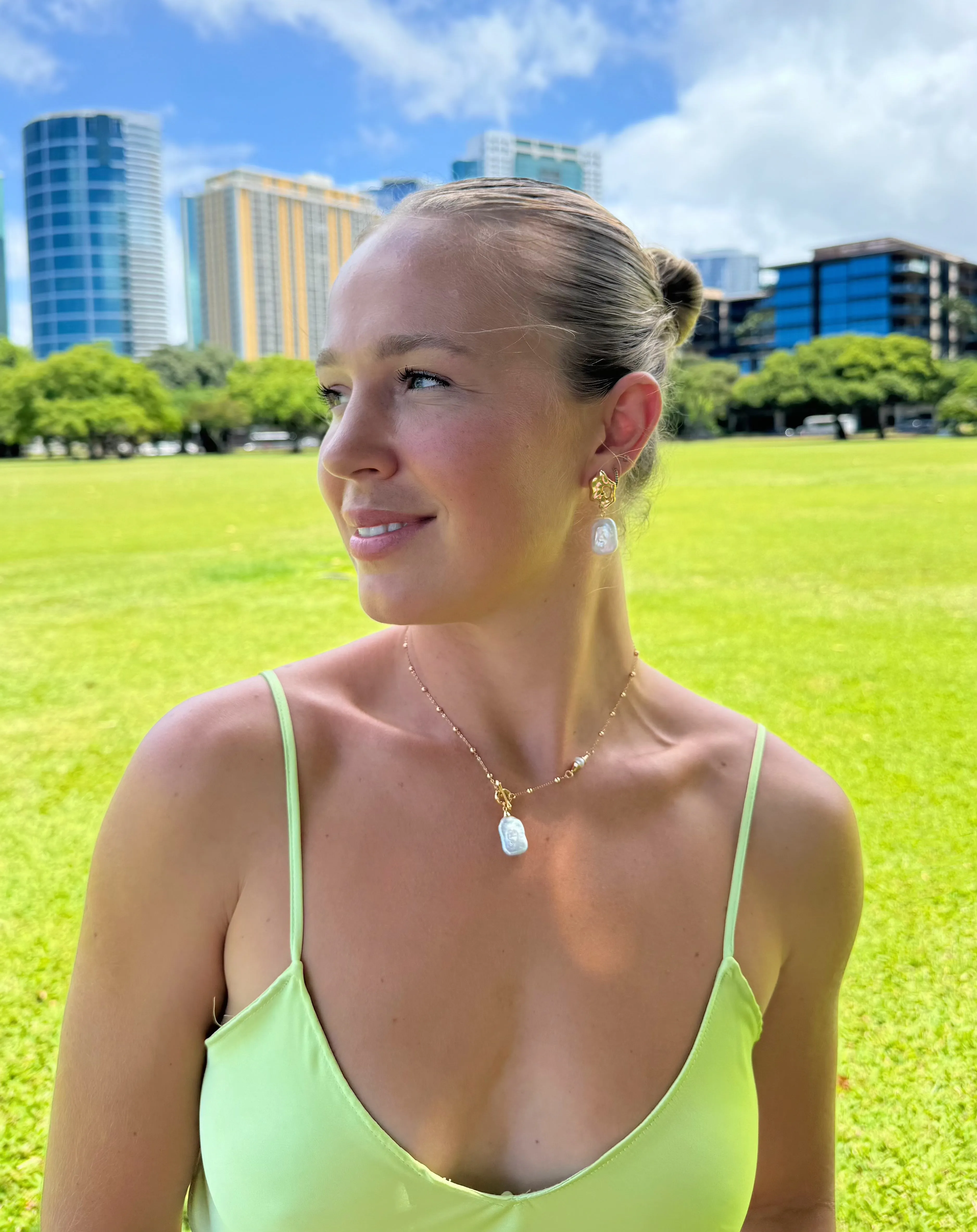 Pearl Toggle Necklace
