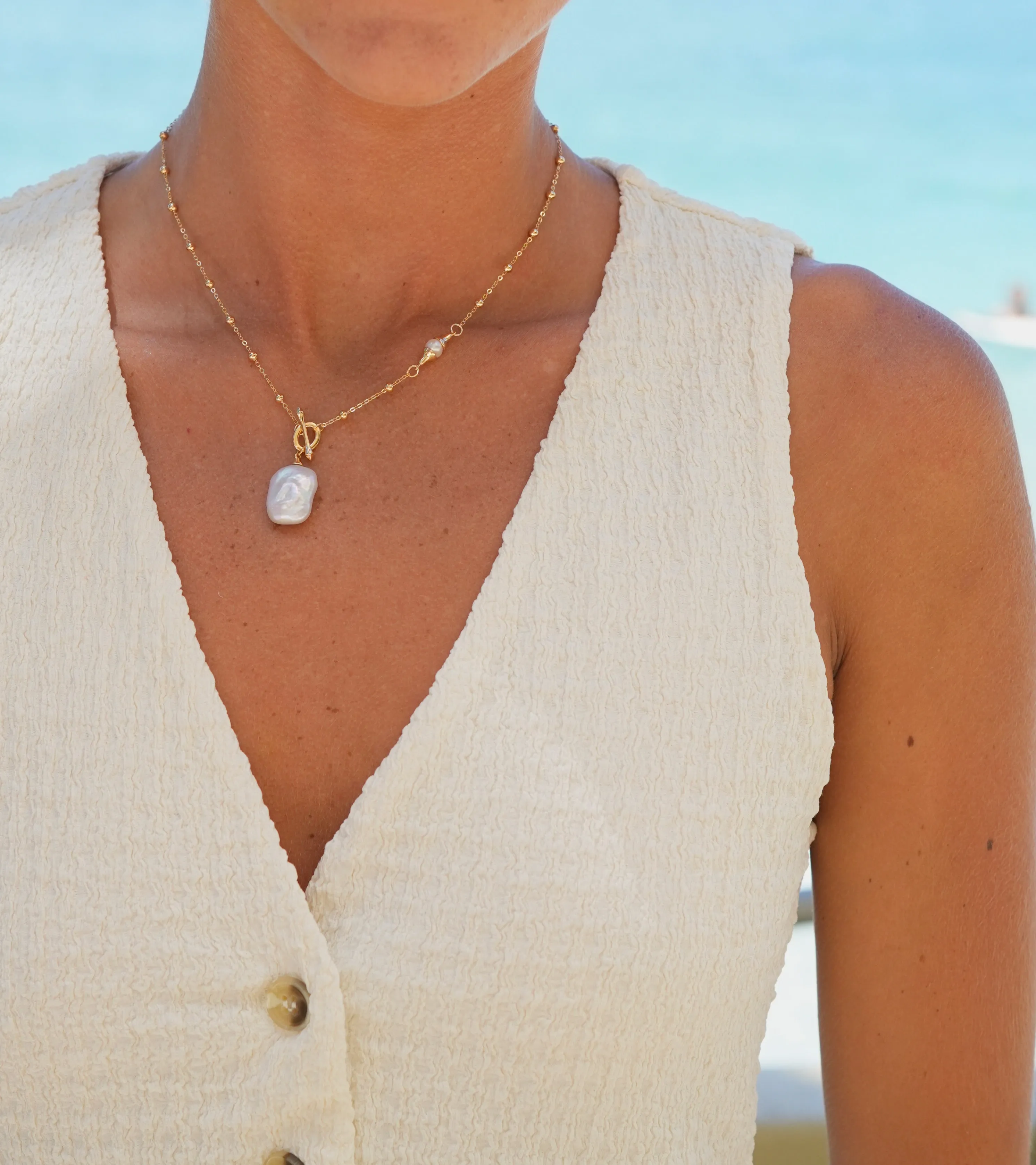 Pearl Toggle Necklace