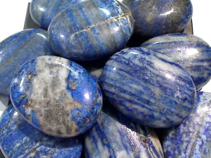 Pillow Palm Stone - Lapis Lazuli 1.75" x 1.25"