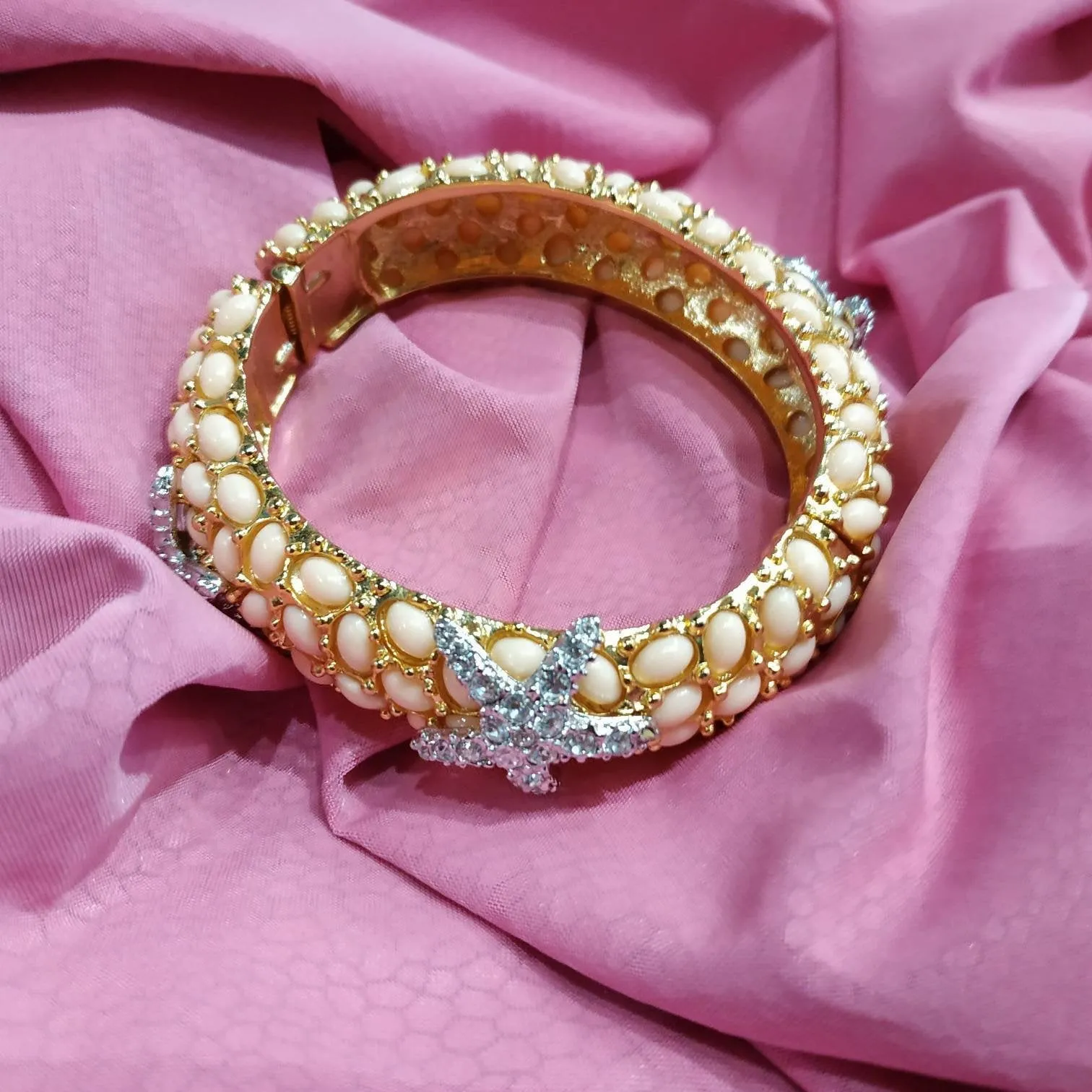 Pink Starfish Bracelet by Kenneth Jay Lane