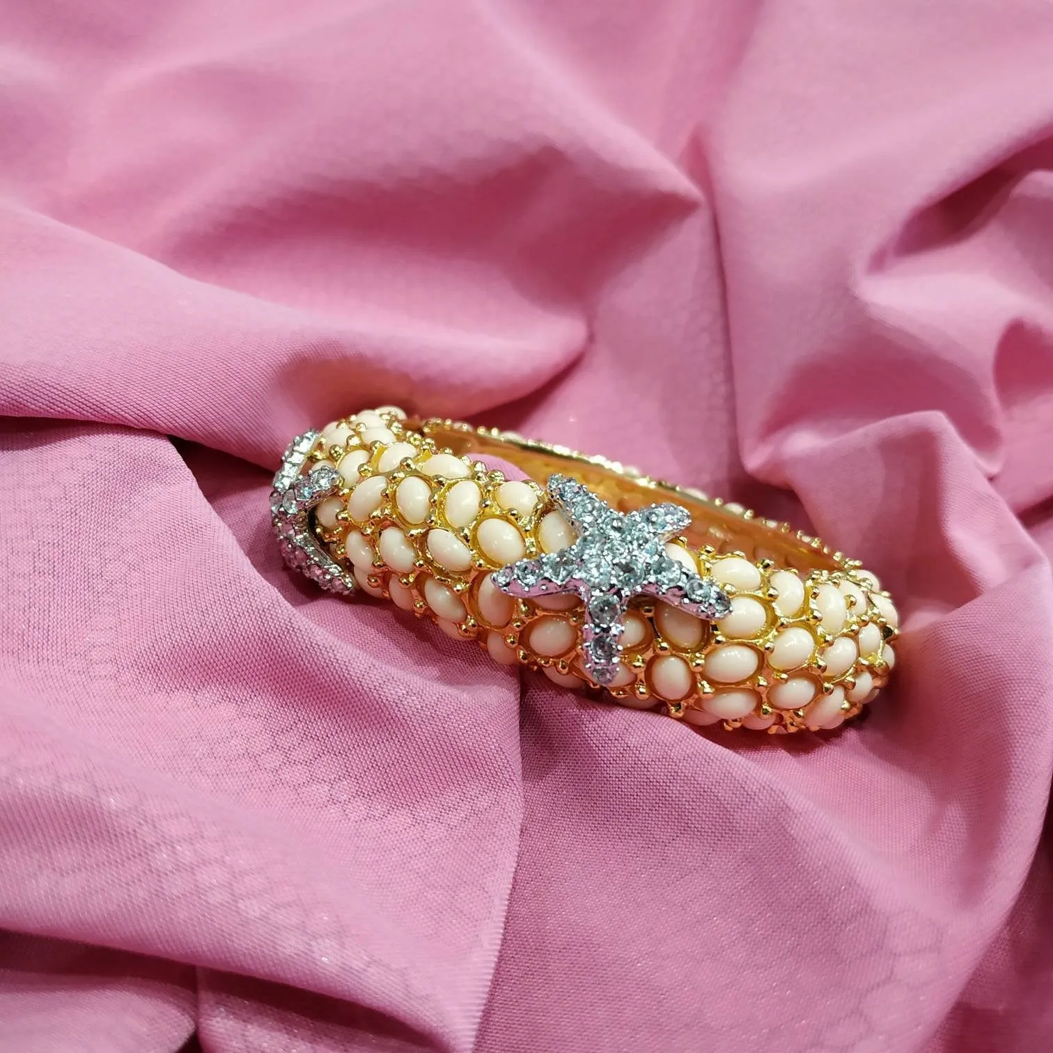 Pink Starfish Bracelet by Kenneth Jay Lane