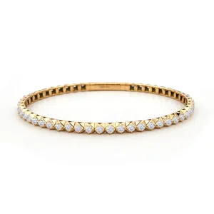 Pyramid Flex Diamond Full Eternity Bangle