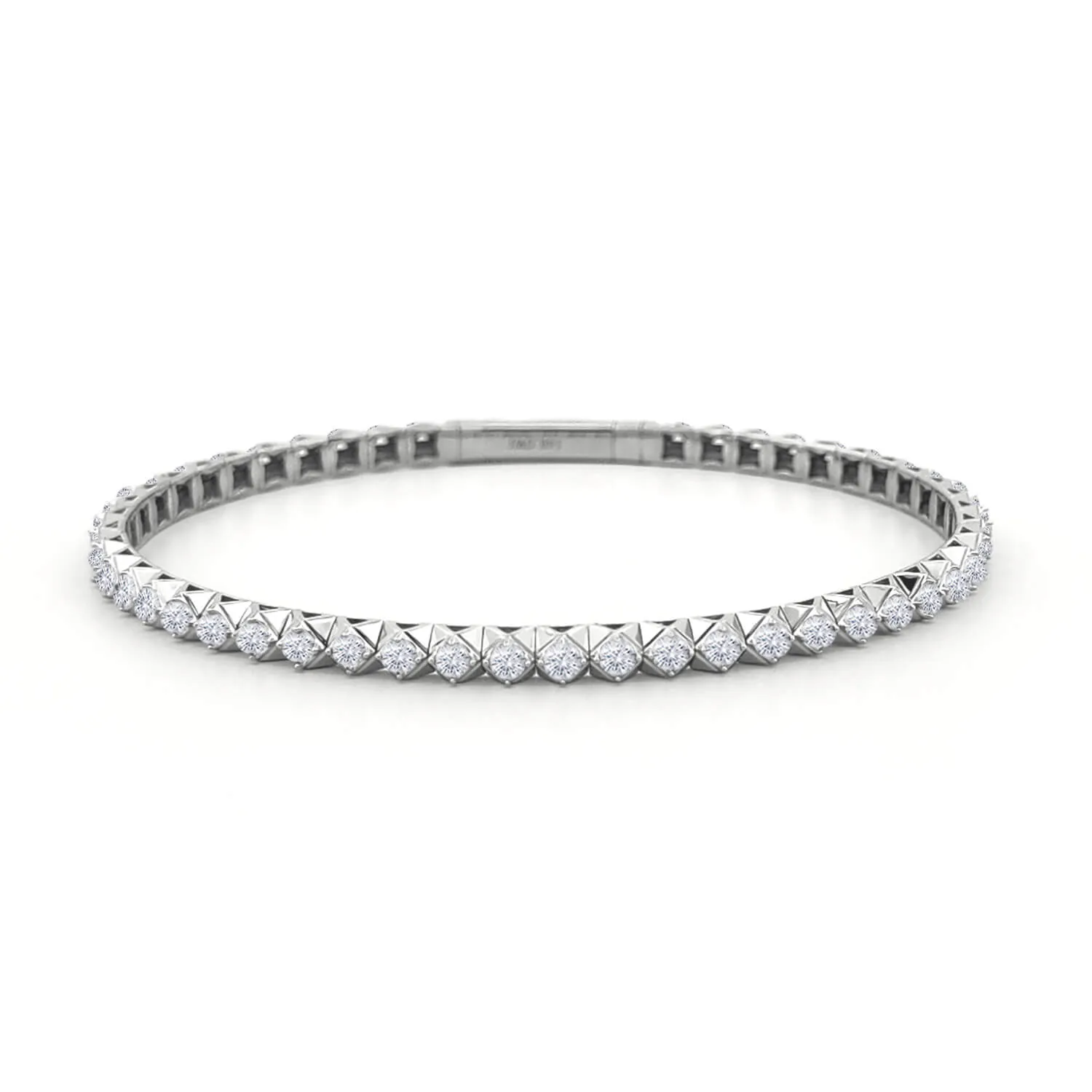 Pyramid Flex Diamond Full Eternity Bangle