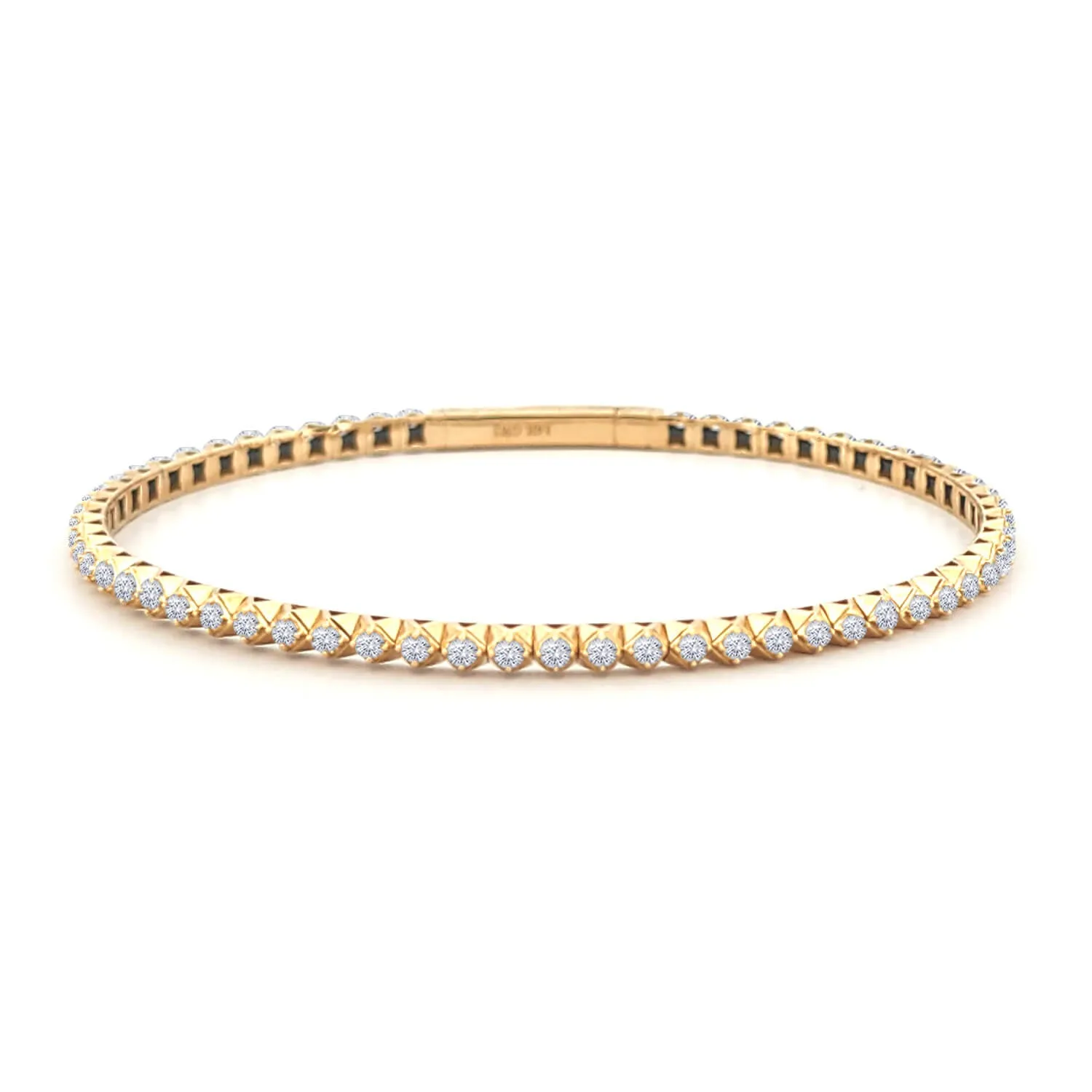 Pyramid Flex Diamond Full Eternity Bangle