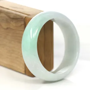 RealJade® Co. Classic Green Natural Jadeite Jade Wider Bangle Bracelet (58.85 mm) #792