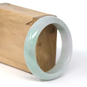 RealJade® Co. "Classic Bangle" Green Natural Burmese Jadeite Jade Bangle (57.62mm ) #599