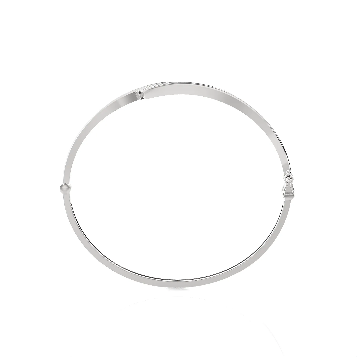 Ribbon Open Bypass Bangle Fashion Bracelet
