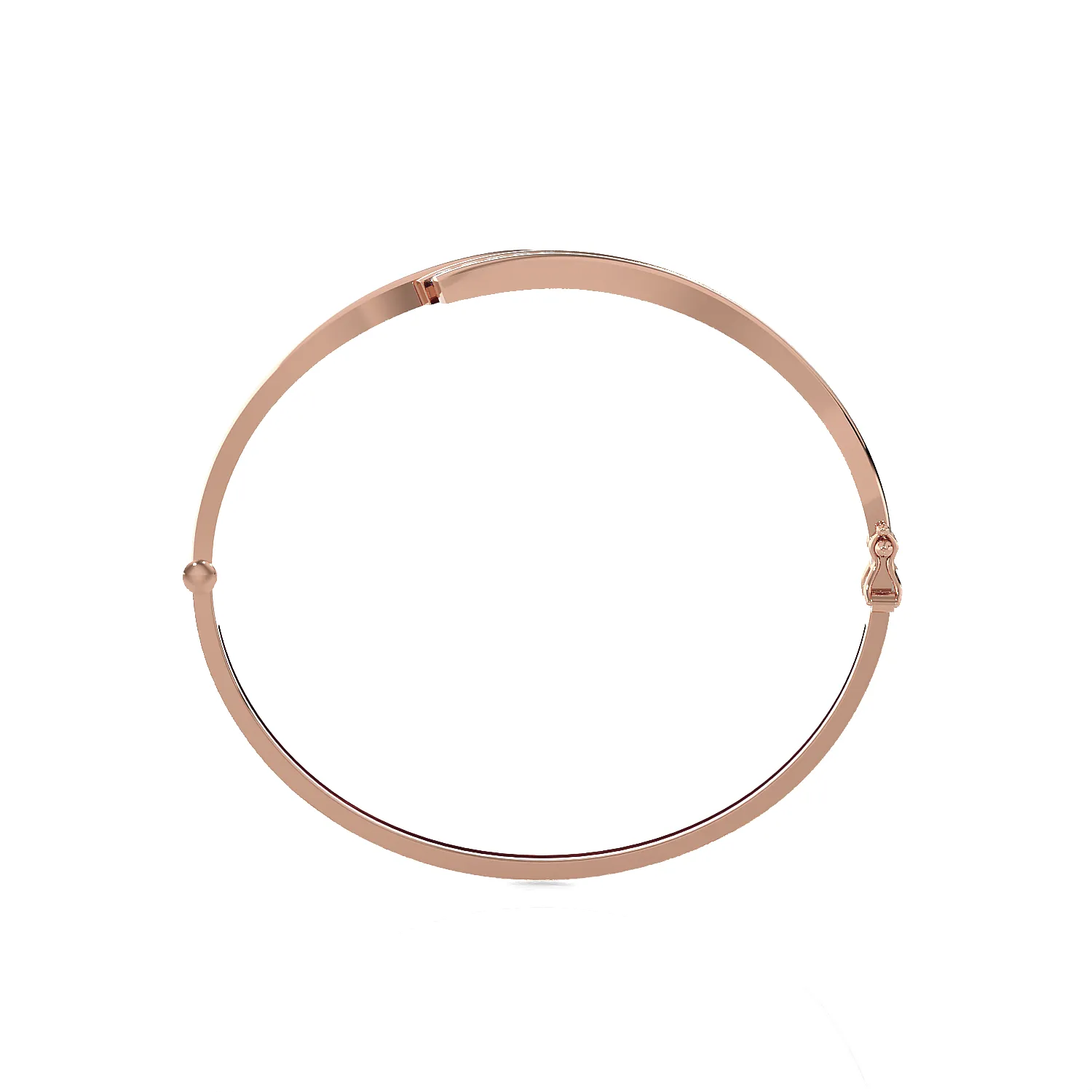 Ribbon Open Bypass Bangle Fashion Bracelet