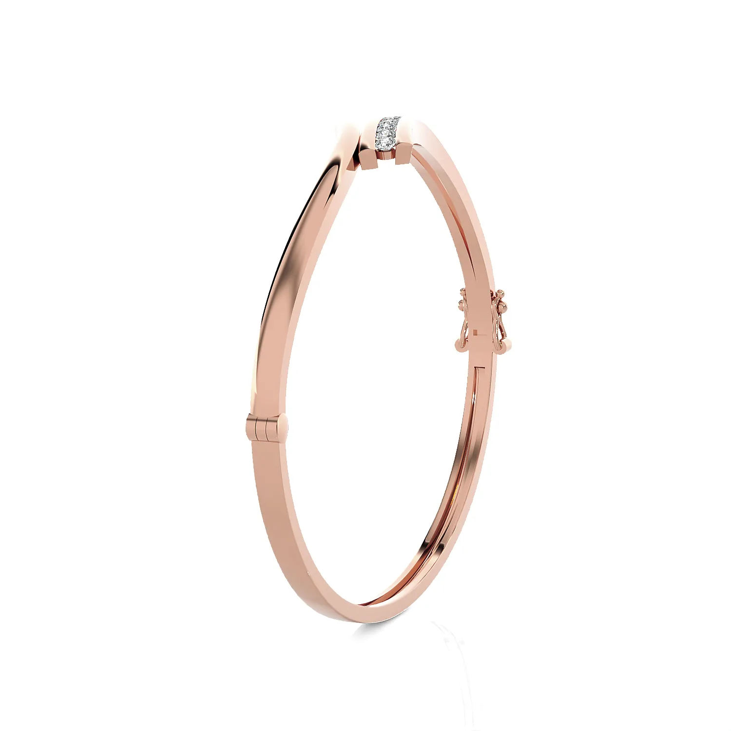 Ribbon Open Bypass Bangle Fashion Bracelet