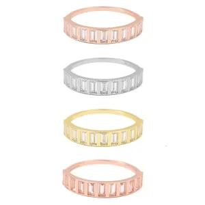 Ring ~ Sterling Collection ~ Bezel Baguette Stacker