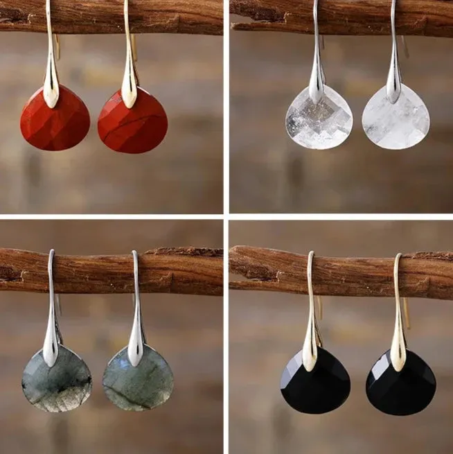 'Ritzy' Jasper Silver Drop Earrings