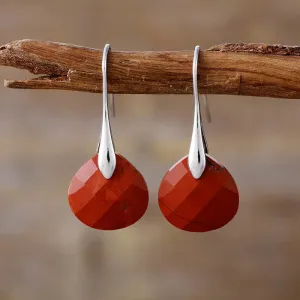 'Ritzy' Jasper Silver Drop Earrings