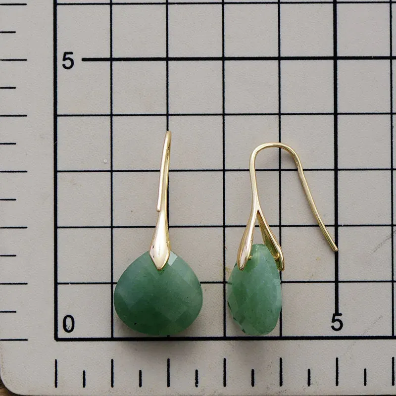 'Ritzy' Jasper Silver Drop Earrings