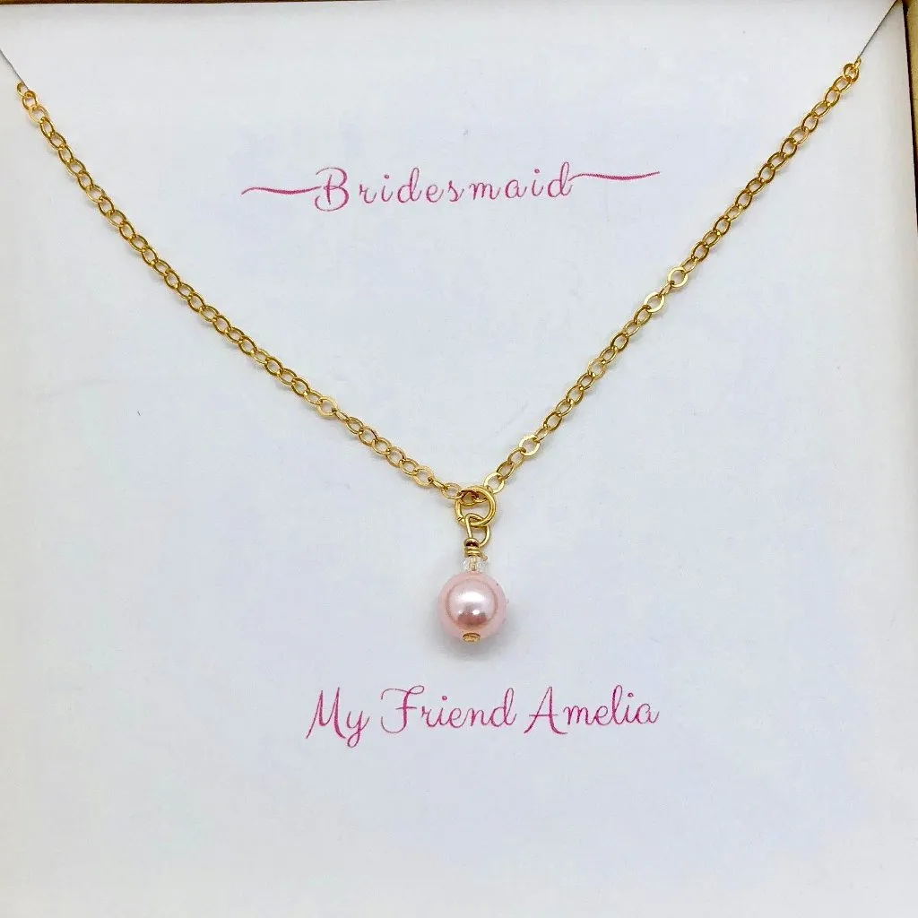 Rosaline Pearl Bridesmaid Necklace