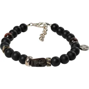 Round Gemstone Bracelet 8mm - BLK Black