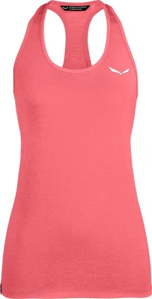 Salewa Women&#x27;s Agner Hybrid Dry Tanktop Calypso Coral Mel | Buy Salewa Women&#x27;s Agner Hybrid Dry Tanktop Calypso Coral Mel here | Outnorth