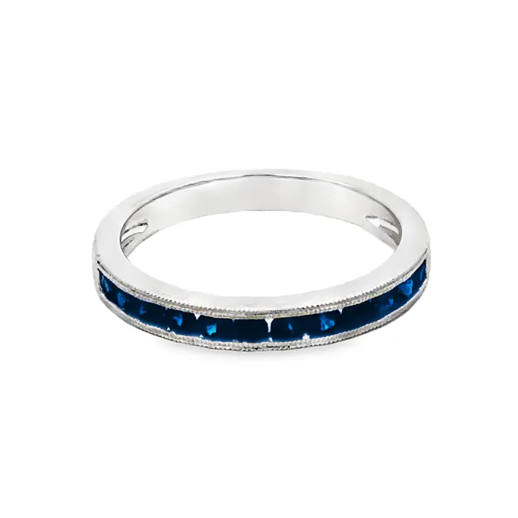 Sapphire Band Ring, 14Kt