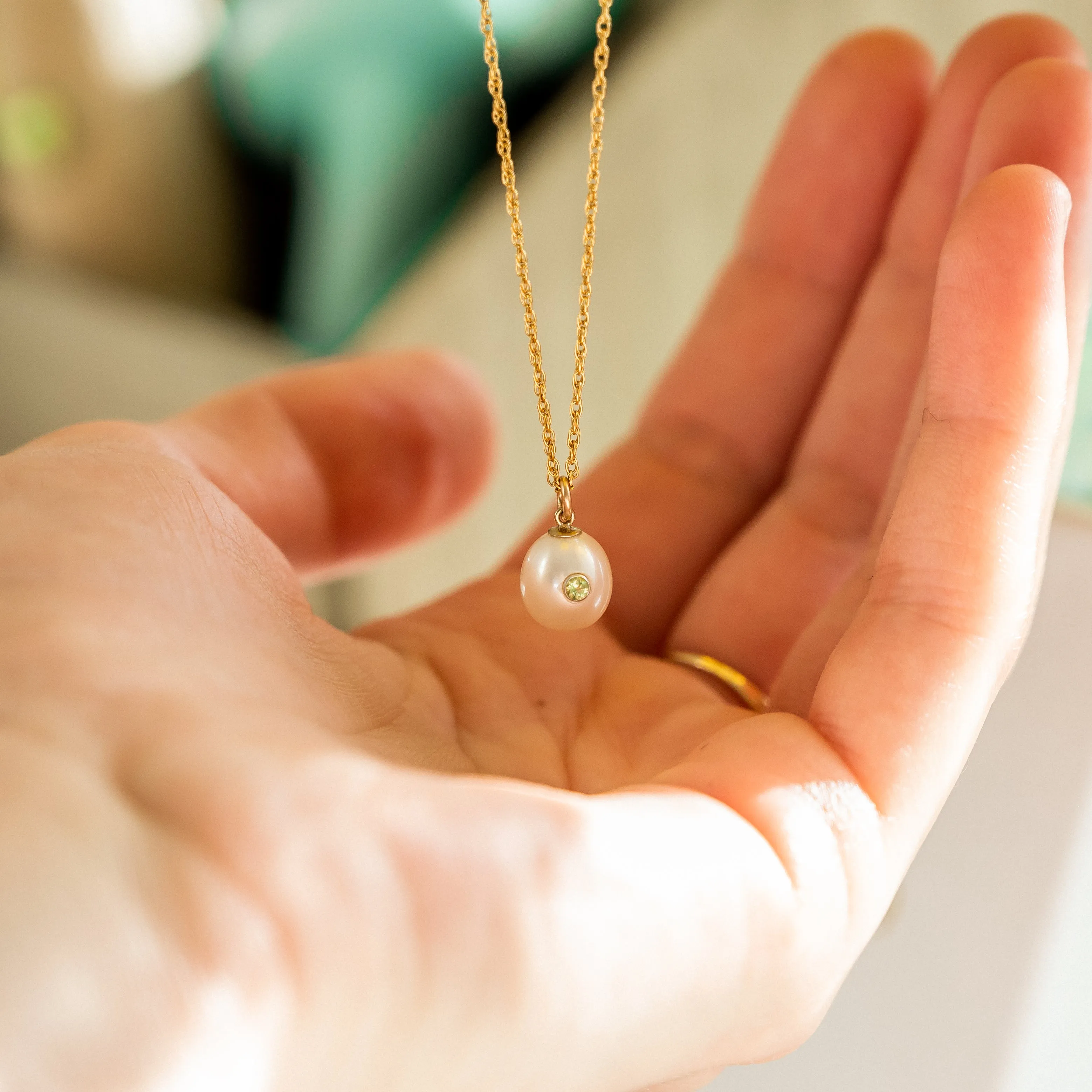 SERENITY Pearl Peridot Necklace