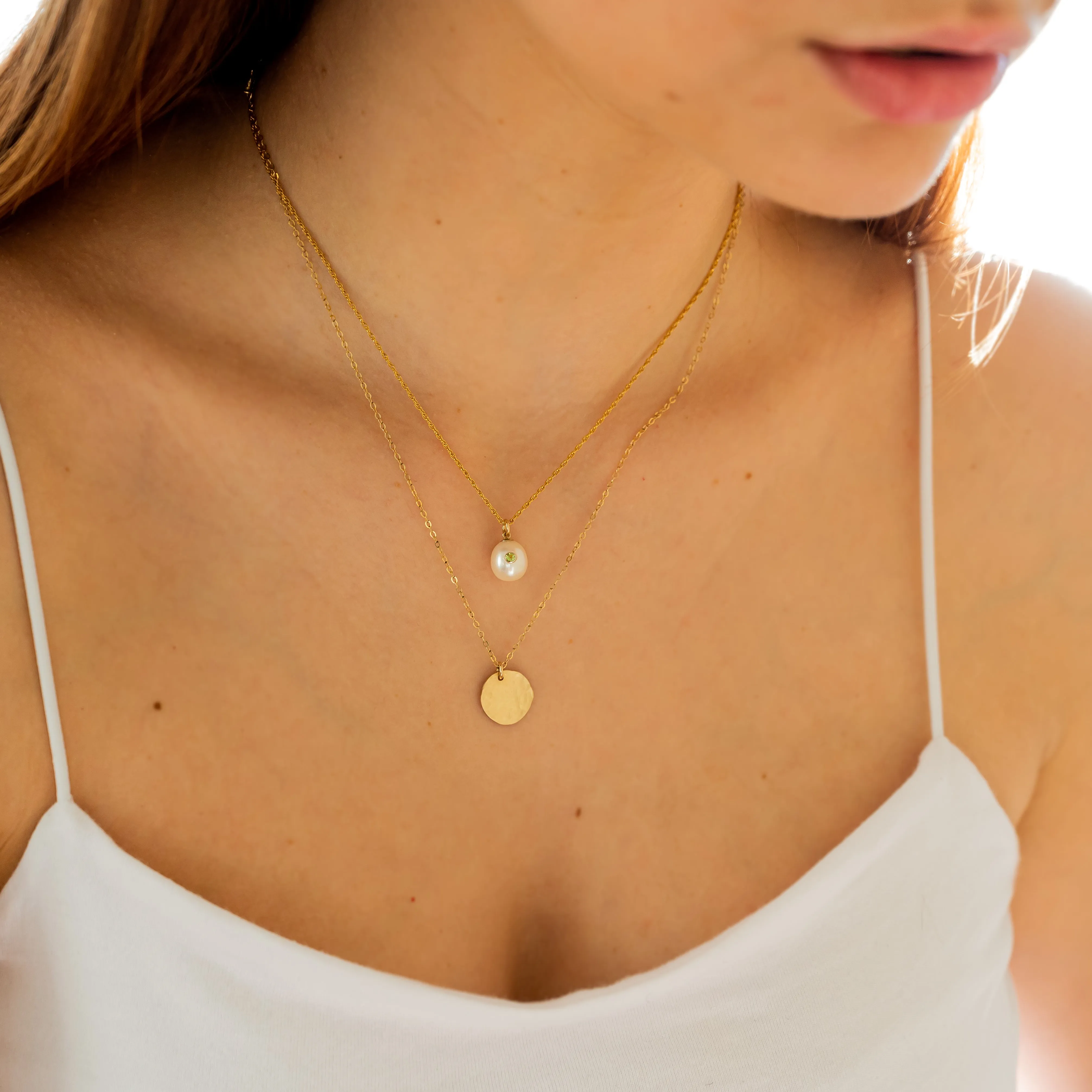 SERENITY Pearl Peridot Necklace
