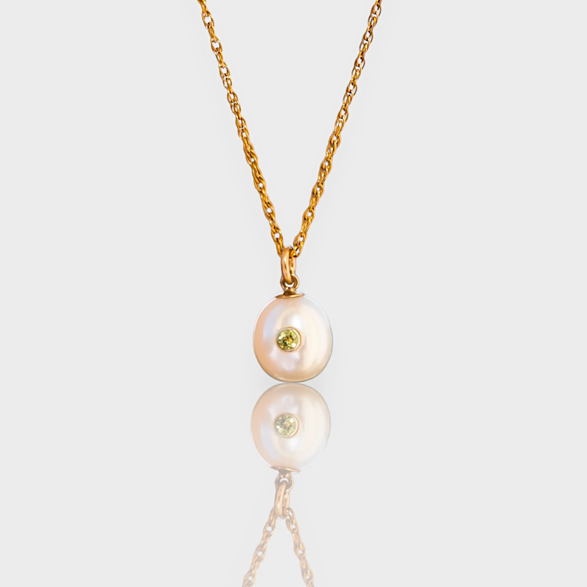 SERENITY Pearl Peridot Necklace