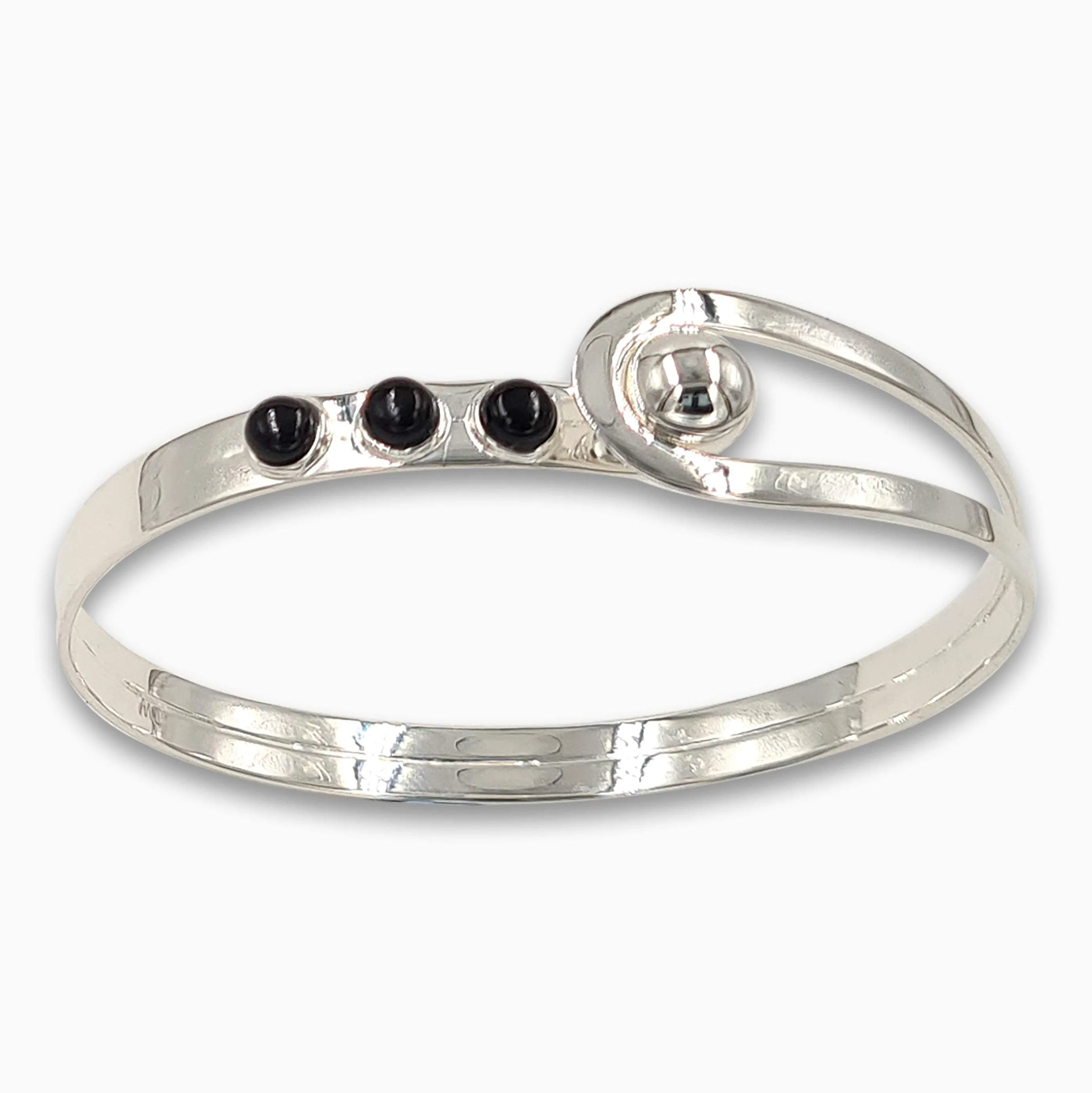 Silver Bracelet Black Onyx
