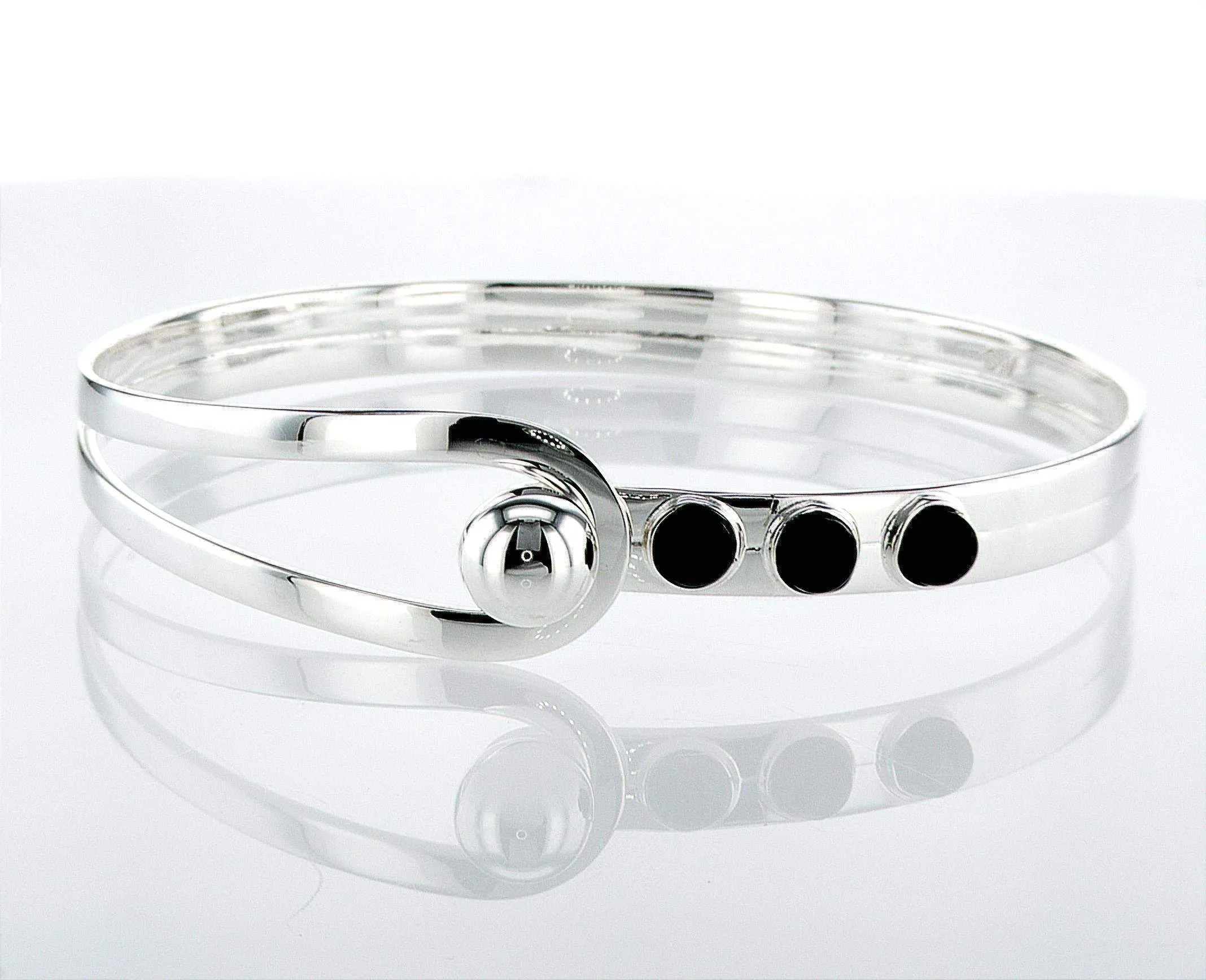 Silver Bracelet Black Onyx