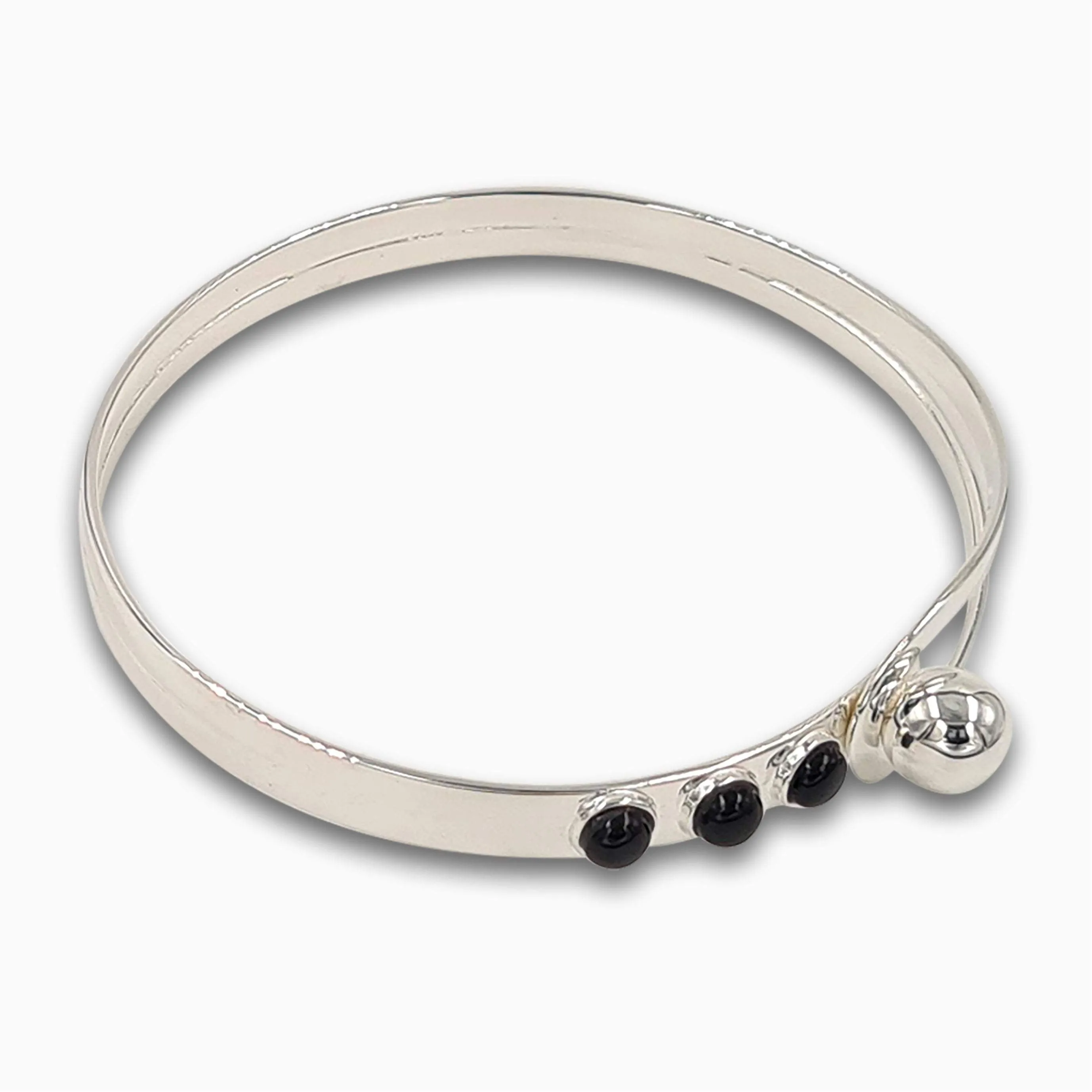 Silver Bracelet Black Onyx