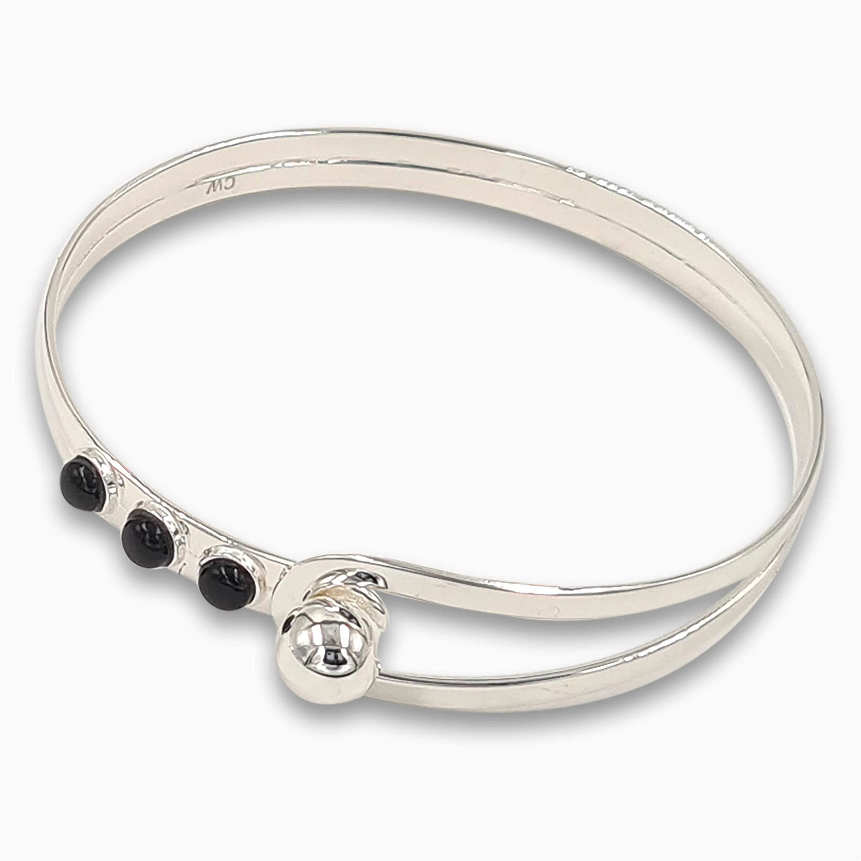Silver Bracelet Black Onyx