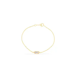 Single Stone Diamond Bracelet