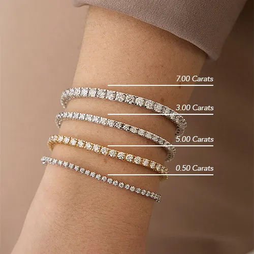 The 0.50 Carat Diamond Half Tennis Bracelet