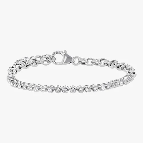 The 0.50 Carat Diamond Half Tennis Bracelet