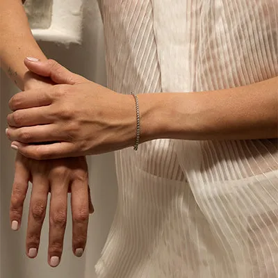The 0.50 Carat Diamond Half Tennis Bracelet
