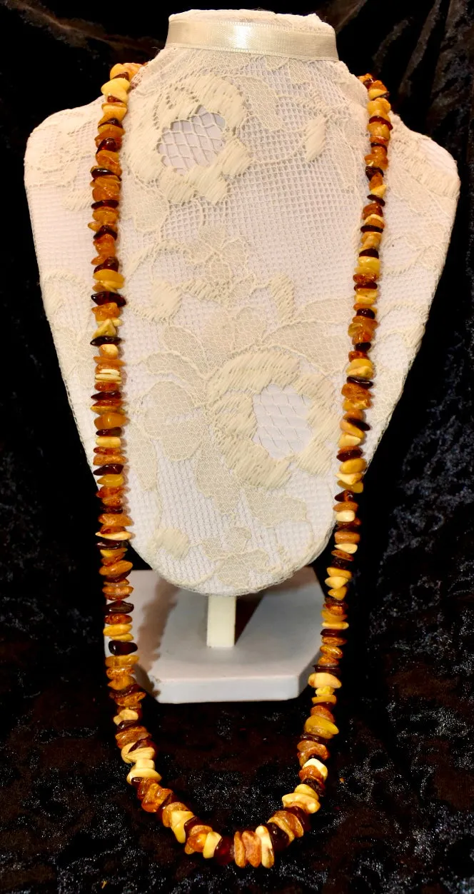 Tricoloured Amber Necklace