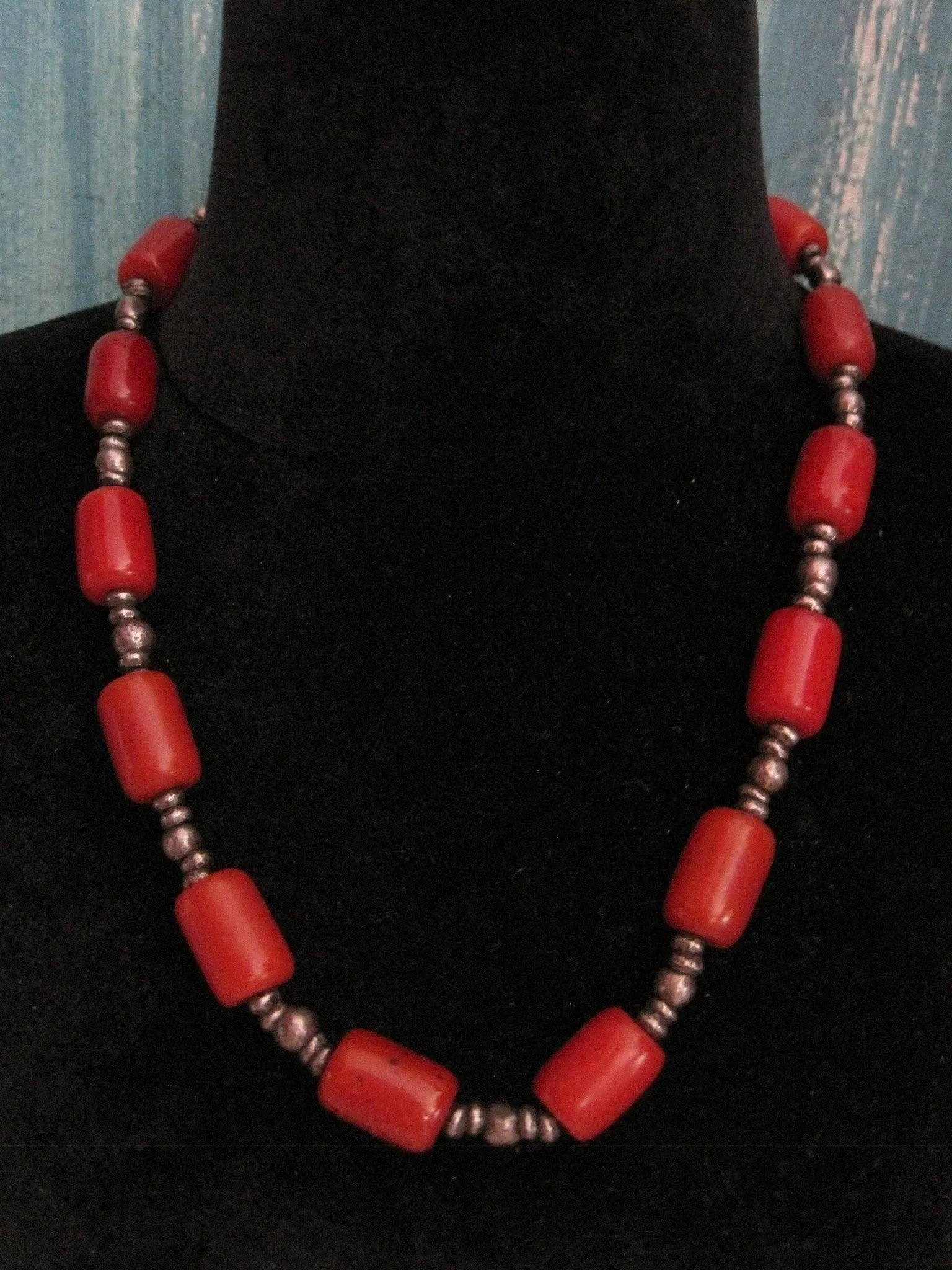 Vintage African Butterscotch Resin Tribal Necklace