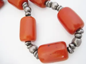 Vintage African Butterscotch Resin Tribal Necklace