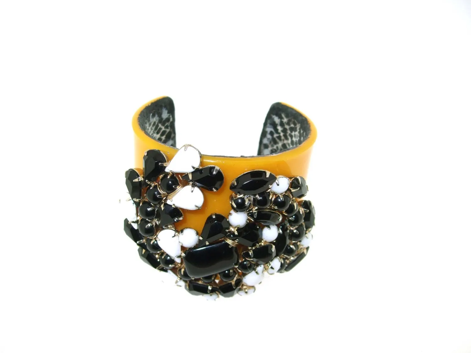 Vintage Yellow Bracelet Black by Katherine Alexander