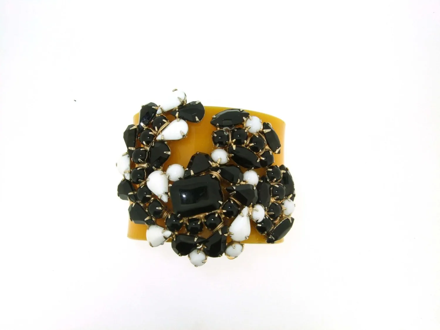 Vintage Yellow Bracelet Black by Katherine Alexander