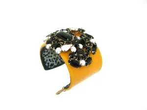 Vintage Yellow Bracelet Black by Katherine Alexander